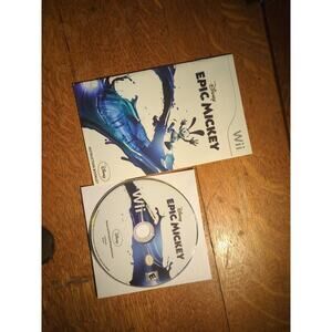 Disney Epic Mickey Nintendo Wii Game Disc Only W/Manual
